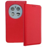 OEM Honor Magic7 Pro 5G könyvtok, fliptok, telefon tok, bankkártyatartós, mágneszáras, piros, Smart Case book