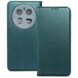 OEM Honor Magic7 Pro 5G könyvtok, fliptok, telefon tok, bankkártyatartós, mágneszáras, zöld, Smart Magneto