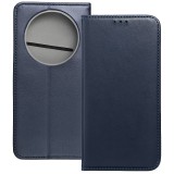 OEM Honor Magic8 Lite 5G könyvtok, fliptok, telefon tok, mágneszáras, bankkártyatartós, sötétkék, Smart Magnetic
