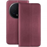 OEM Honor Magic8 Pro 5G könyvtok, fliptok, telefon tok, mágneszáras, bankkártyatartós, bordó, Smart Magnetic