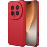 OEM Honor Magic8 Pro 5G szilikon tok, hátlaptok, telefon tok, velúr belsővel, matt, piros, Silicon