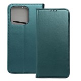 OEM Honor X5c Plus könyvtok, fliptok, telefon tok, mágneszáras, bankkártyatartós, zöld, Smart Magnetic