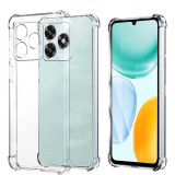 OEM Honor X5c Plus szilikon tok, hátlaptok, telefon tok, erősített sarkokkal, átlátszó, Anti Shock, 1.5mm