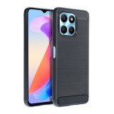 OEM Honor X6a szilikon tok, hátlaptok, telefon tok, karbon mintás, fekete, Carbon case