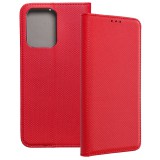 OEM Honor X7a könyvtok, fliptok, telefon tok, bankkártyatartós, mágneszáras, piros, Smart Case book