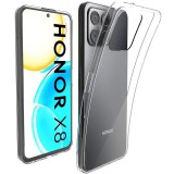 OEM Honor X8 szilikon tok, hátlaptok, telefon tok, vékony, átlátszó, 0.5mm