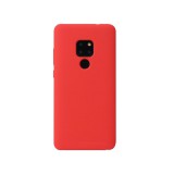 OEM Huawei Mate 20 szilikon tok, hátlaptok, telefon tok, beépített fémlappal, piros