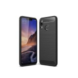 OEM Huawei Nova 3 szilikon tok, hátlaptok, telefon tok, karbon mintás, fekete, Simple Carbon