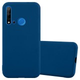 OEM Huawei Nova 5i szilikon tok, hátlaptok, telefon tok, matt, kék