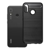OEM Huawei P20 Lite szilikon tok, hátlaptok, telefon tok, karbon mintás, fekete, Carbon Case
