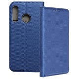 OEM Huawei P30 Lite könyvtok, fliptok, telefon tok, mágneszáras, bankkártyatartós, sötétkék
