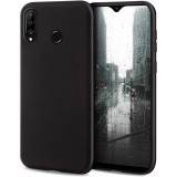OEM Huawei P30 Lite szilikon tok, telefon tok, hátlaptok, matt, fekete, Matt case