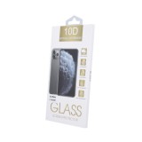 OEM Huawei P40 Lite E üvegfólia, tempered glass, előlapi, 10D, edzett, hajlított, fekete kerettel