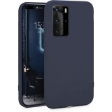 OEM Huawei P40 Pro szilikon tok, hátlaptok, telefon tok, matt, kék