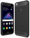 OEM Huawei P8 Lite 2017 P9 Lite 2017 szilikon tok, hátlaptok, telefon tok, karbon mintás, fekete, Simple Carbon