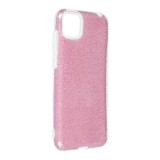OEM Huawei Y5P szilikon tok, hátlaptok, telefon tok, csillámos, pink, Shining Case