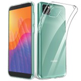 OEM Huawei Y5P szilikon tok, hátlaptok, telefon tok, vékony, átlátszó, 0.5mm