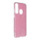 OEM Huawei Y6P szilikon tok, hátlaptok, telefon tok, csillámos, pink, Shining Case