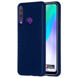 OEM Huawei Y6P szilikon tok, hátlaptok, telefon tok, matt, sötétkék, Soft