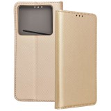 OEM Infinix Note 40 könyvtok, fliptok, telefon tok, bankkártyatartós, mágneszáras, arany, Smart Case book