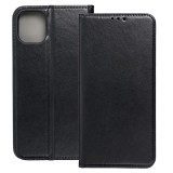 OEM iPhone 11 könyvtok, fliptok, telefon tok, mágneszáras, bankkártyatartós, fekete, Smart Magnetic