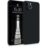 OEM iPhone 11 Pro Max szilikon tok, hátlaptok, telefon tok, matt, fekete