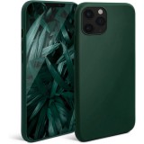 OEM iPhone 11 Pro Max szilikon tok, hátlaptok, telefon tok, matt, zöld