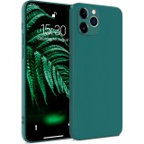 OEM iPhone 11 Pro Max szilikon tok, telefon tok, hátlaptok, matt, zöld, Matt case