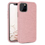 OEM iPhone 11 Pro szilikon tok, hátlaptok, telefon tok, csillámos, pink, Glitter