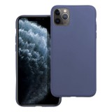OEM iPhone 11 Pro szilikon tok, telefon tok, hátlaptok, matt, kék, Matt case