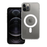 OEM iPhone 12 Pro Max hátlaptok, telefon tok, MagSafe kompatibilis, átlátszó, Anti Shock Mag Case, 1.5mm