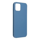 OEM iPhone 12 Pro Max szilikon tok, hátlaptok, telefon tok, velúr belsővel, matt, kék, Silicone