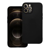 OEM iPhone 12 Pro Max szilikon tok, telefon tok, hátlaptok, matt, fekete, Matt case
