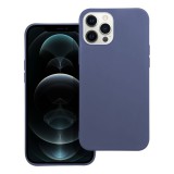 OEM iPhone 12 Pro Max szilikon tok, telefon tok, hátlaptok, matt, kék, Matt case, Matt case