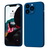 OEM iPhone 12 Pro szilikon tok, hátlaptok, telefon tok, matt, sötétkék, Soft