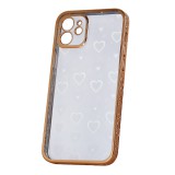 OEM iPhone 12 szilikon tok, hátlap tok, telefon tok, arany, Blink 2in1