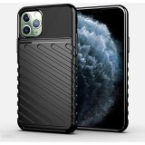 OEM iPhone 13 Pro Max szilikon tok, hátlap tok, ütésálló, fekete, Thunder