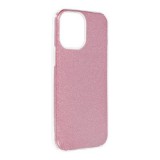 OEM iPhone 13 Pro Max szilikon tok, hátlaptok, telefon tok, csillámos, pink, Shining Case