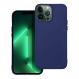 OEM iPhone 13 Pro Max szilikon tok, hátlaptok, telefon tok, matt, sötétkék, Soft
