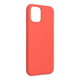 OEM iPhone 13 Pro Max szilikon tok, hátlaptok, telefon tok, velúr belsővel, matt, barack színű, Silicone