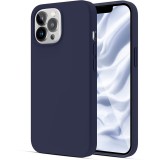 OEM iPhone 13 Pro szilikon tok, hátlaptok, telefon tok, matt, kék