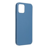 OEM iPhone 14 Pro (6.1") szilikon tok, matt, velúr belső, kék, Forcell Silicone