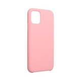 OEM iPhone 14 Pro (6,1") szilikon tok, matt, velúr belső, rózsaszín, Forcell Silicone