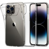 OEM iPhone 14 Pro Max szilikon tok, hátlaptok, telefon tok, vékony, átlátszó, 0.5mm