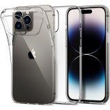 OEM iPhone 14 Pro Max szilikon tok, hátlaptok, telefon tok, vékony, átlátszó, 1mm