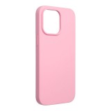 OEM iPhone 14 Pro Max szilikon tok, hátlaptok, telefon tok, velúr belsővel, matt, rózsaszín, Silicone Premium