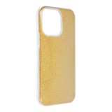 OEM iPhone 14 Pro szilikon tok, hátlaptok, telefon tok, csillámos, arany, Glitter