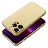 OEM iPhone 14 szilikon tok, hátlaptok, telefon tok, mikroszálas belsővel, arany, Metallic