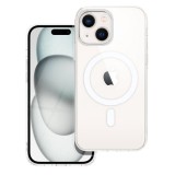 OEM iPhone 15 hátlaptok, telefon tok, MagSafe kompatibilis, átlátszó, Anti Shock Mag Case, 1.5mm