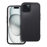 OEM iPhone 15 Plus szilikon tok, hátlaptok, telefon tok, matt, fekete, Soft